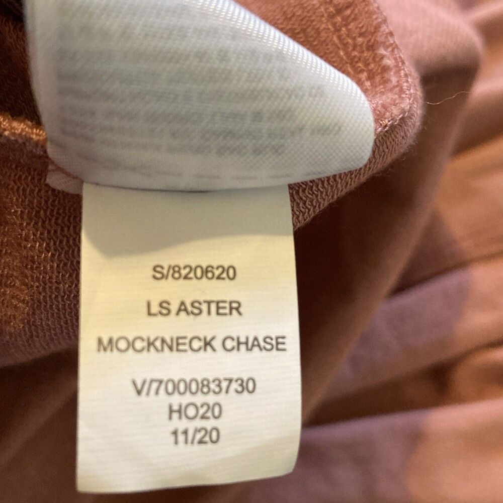 Banana Republic Womens MP Pink LS Aster Mockneck Chase Relaxed Top Earthy Basics - Picture 7 of 8